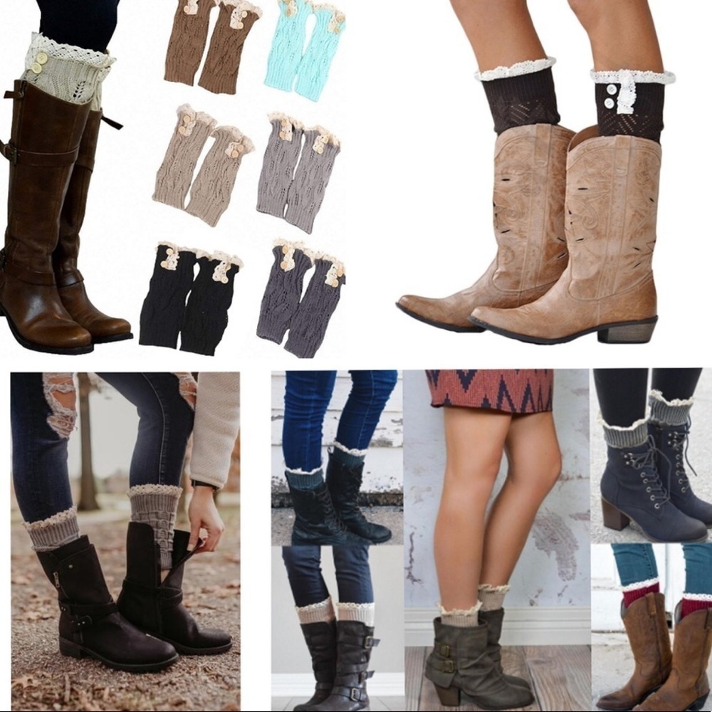 🆕👢Cute Crochet Boot Cuffs